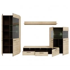 Loftscape Wohnwand Taradale (4-teilig) - Inkl. Beleuchtung - Eiche Sonoma Dekor -Wohnzimmermöbel boutique en ligne 1000357998 220616 060 DETAILS P000000001000357998