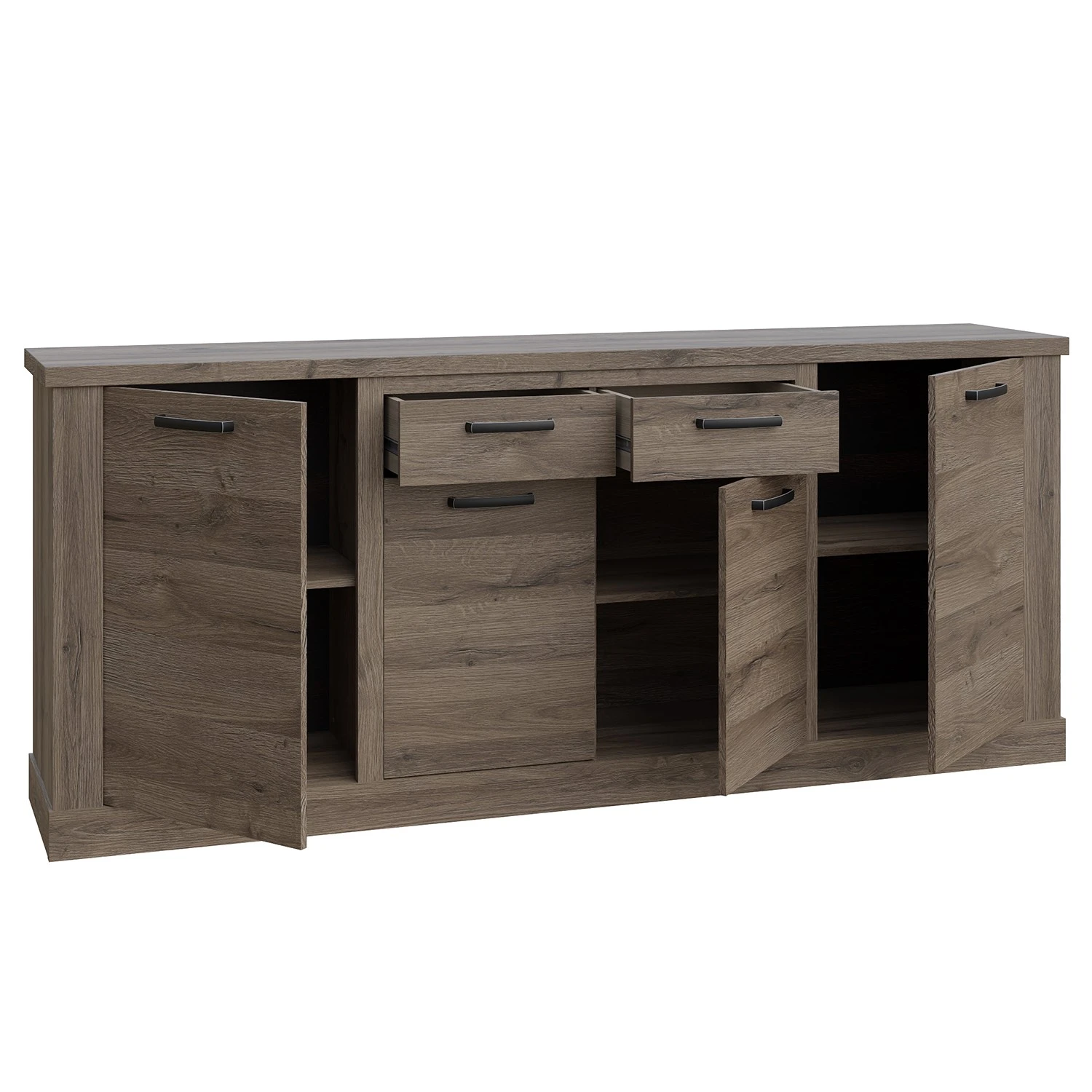 Loftscape Sideboard Temuco - Eiche Dunkel Dekor 2 Loftscape Sideboard Temuco - Eiche Dunkel Dekor – Bild 2