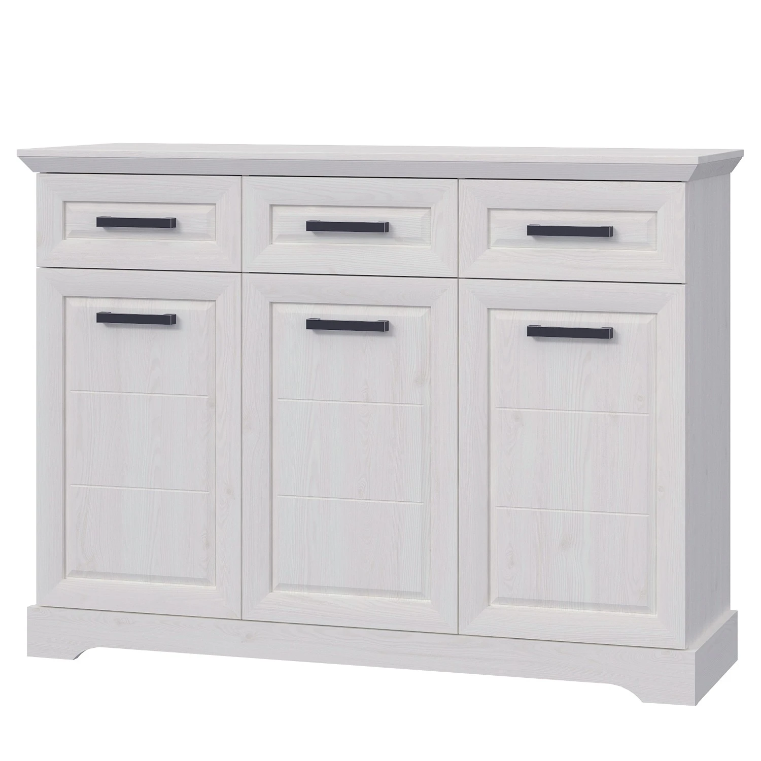 Ridgevalley Sideboard New Dessa III - Kiefer Weiß Dekor 1 Ridgevalley Sideboard New Dessa III - Kiefer Weiß Dekor