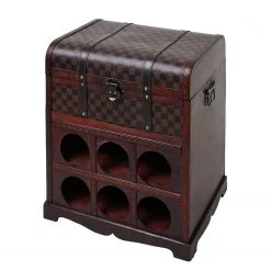 Interia Home&Living Weinregal Union Jack III - Sperrholz - Braun / Schwarz