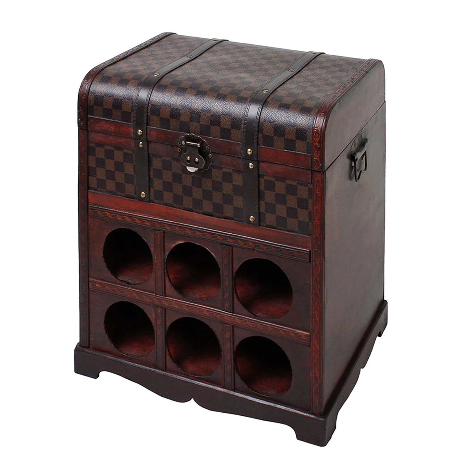 Interia Home&Living Weinregal Union Jack III - Sperrholz - Braun / Schwarz 1 Interia Home&Living Weinregal Union Jack III - Sperrholz - Braun / Schwarz