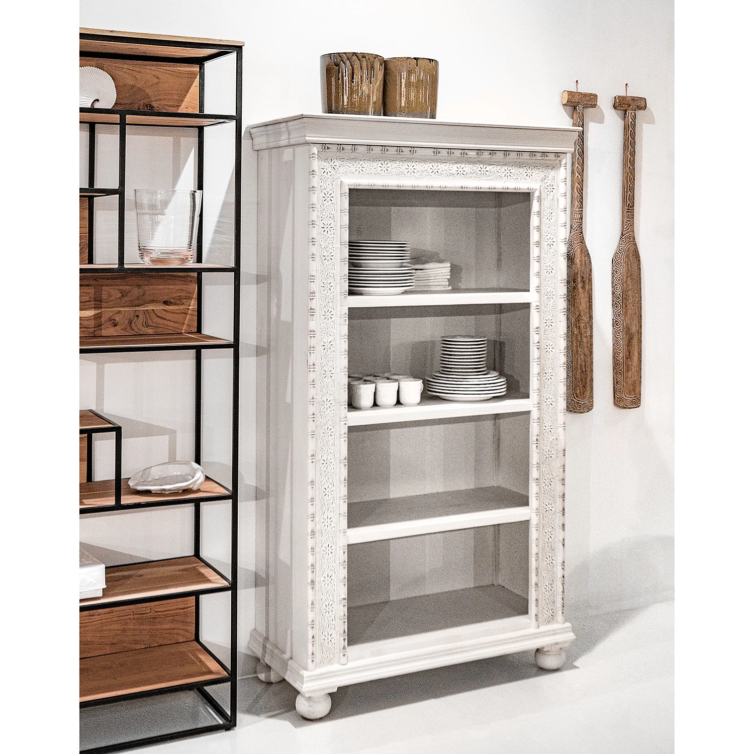 Ridgevalley Regal Missoula - Mango massiv - Vintage Weiß 2 Ridgevalley Regal Missoula - Mango massiv - Vintage Weiß – Bild 2