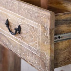 Red Living Sideboard Vallentuna - Mango massiv / Metall - Mango / Schwarz -Wohnzimmermöbel boutique en ligne 1000359913 220621 050 DETAILS P000000001000359913