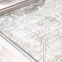 Ridgevalley Couchtisch Missoula - Glas / Mango massiv - Vintage Weiß 12 Ridgevalley Couchtisch Missoula - Glas / Mango massiv - Vintage Weiß -Wohnzimmermöbel boutique en ligne 1000359914 220624 031 DETAILS P000000001000359914