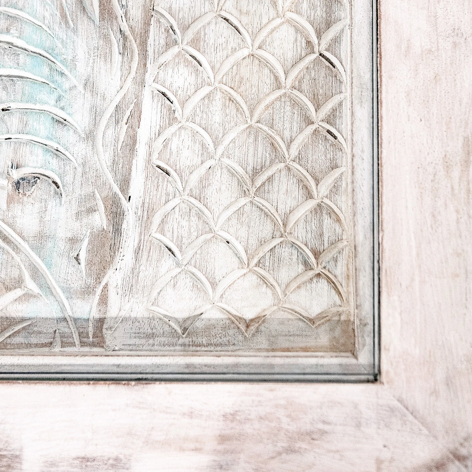 Ridgevalley Couchtisch Missoula - Glas / Mango massiv - Vintage Weiß 5 Ridgevalley Couchtisch Missoula - Glas / Mango massiv - Vintage Weiß – Bild 5