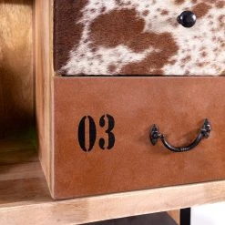 Red Living Highboard Vallentuna - Mango massiv / Metall - Mango / Schwarz -Wohnzimmermöbel boutique en ligne 1000359915 220621 040 DETAILS P000000001000359915