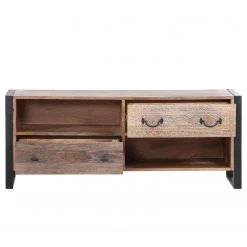 Red Living TV-Lowboard Vallentuna - Mango massiv / Metall - Mango / Schwarz -Wohnzimmermöbel boutique en ligne 1000359919 220621 030 DETAILS P000000001000359919