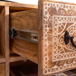 Red Living TV-Lowboard Vallentuna - Mango massiv / Metall - Mango / Schwarz -Wohnzimmermöbel boutique en ligne 1000359919 220621 037 DETAILS P000000001000359919