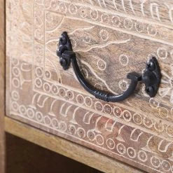 Red Living TV-Lowboard Vallentuna - Mango massiv / Metall - Mango / Schwarz -Wohnzimmermöbel boutique en ligne 1000359919 220621 040 DETAILS P000000001000359919