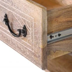 Red Living TV-Lowboard Vallentuna - Mango massiv / Metall - Mango / Schwarz -Wohnzimmermöbel boutique en ligne 1000359919 220621 045 DETAILS P000000001000359919