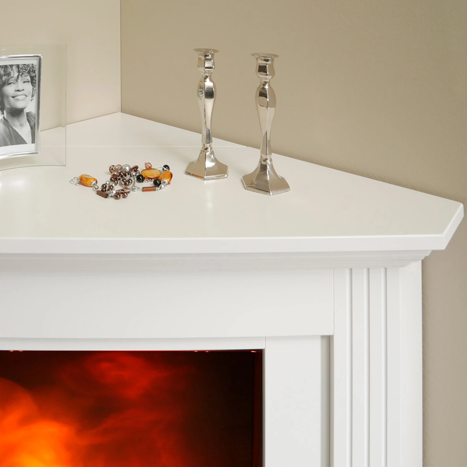 Ridgevalley Elektro-Eckkamin Copenhagen - Brilliantweiß 10 Ridgevalley Elektro-Eckkamin Copenhagen - Brilliantweiß – Bild 10