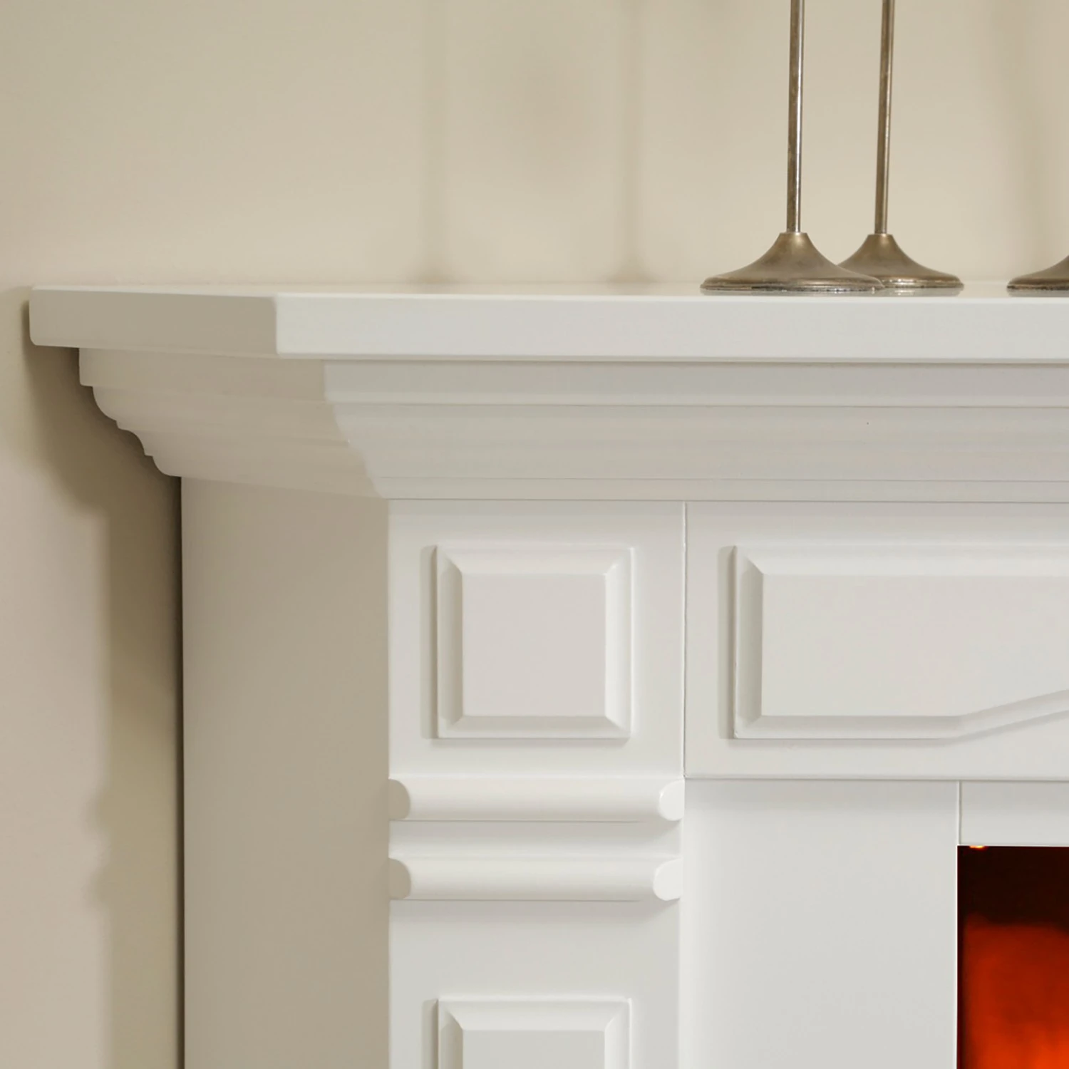 Ridgevalley Elektro-Eckkamin Tallin - Brilliantweiß 3 Ridgevalley Elektro-Eckkamin Tallin - Brilliantweiß – Bild 3