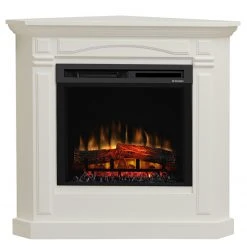 Ridgevalley Elektro-Eckkamin Stockholm - Brilliantweiß