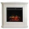 Ridgevalley Elektro-Eckkamin Bergen - Brilliantweiß