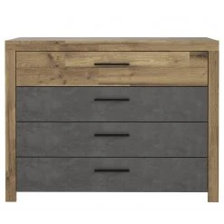 Loftscape Sideboard Rye - Stabeiche Dekor/Betonoptik Dunkelgrau -Wohnzimmermöbel boutique en ligne 1000361837 220824 040 DETAILS P000000001000361837