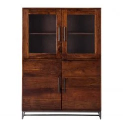 Ars manufacti Highboard Woodson - Akazie massiv / Metall - Akazie Braun 8 Ars manufacti Highboard Woodson - Akazie massiv / Metall - Akazie Braun -Wohnzimmermöbel boutique en ligne 1000361862 220624 030 DETAILS P000000001000361862