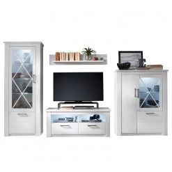 Trendteam Wohnwand Georgia (4-teilig) - Pinie Weiß Dekor -Wohnzimmermöbel boutique en ligne 1000362857 220623 070 DETAILS P000000001000362857