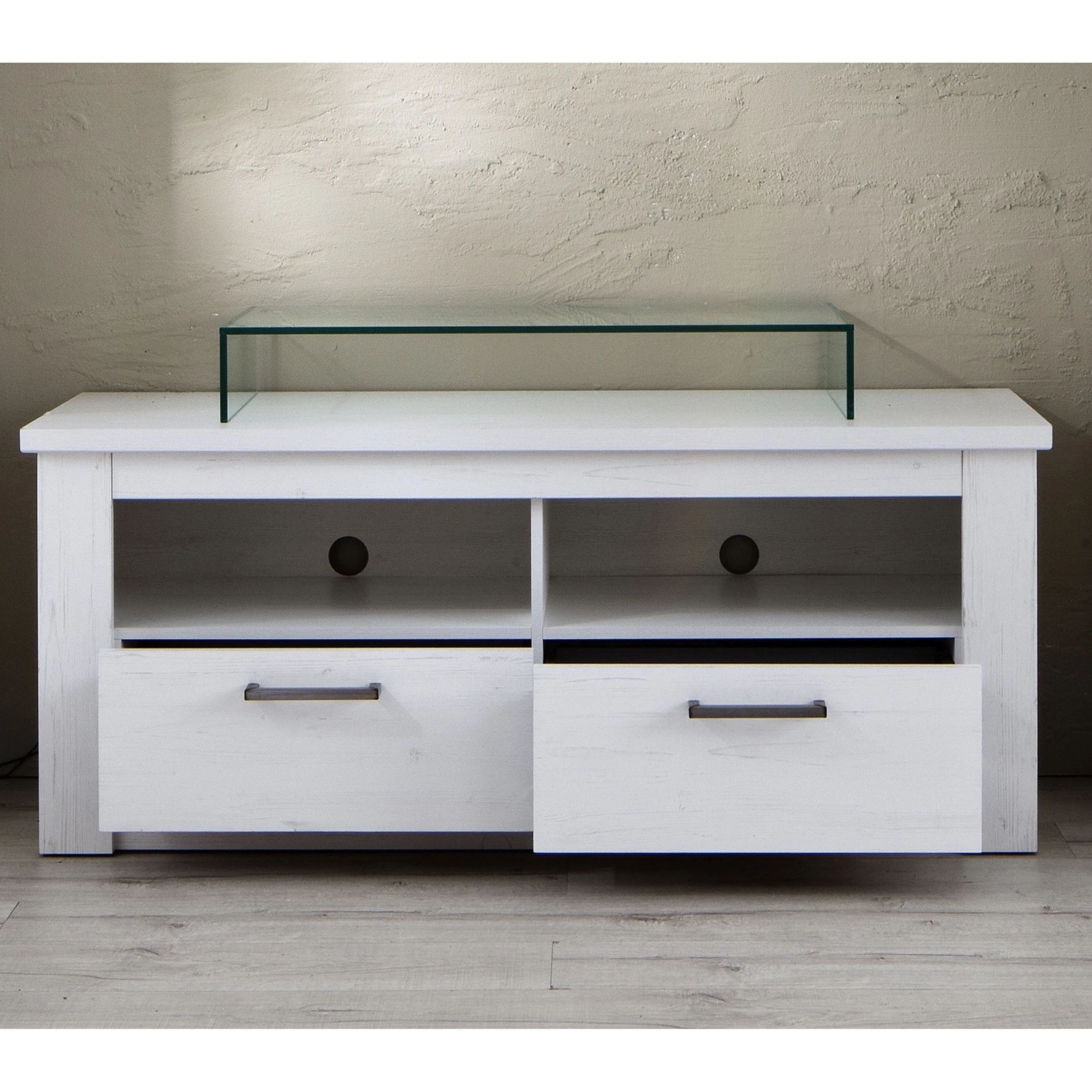 Trendteam TV-Lowboard Georgia - Pinie Weiß Dekor 3 Trendteam TV-Lowboard Georgia - Pinie Weiß Dekor – Bild 3