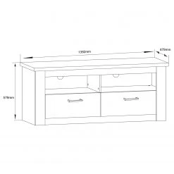 Trendteam TV-Lowboard Georgia - Pinie Weiß Dekor 9 Trendteam TV-Lowboard Georgia - Pinie Weiß Dekor -Wohnzimmermöbel boutique en ligne 1000362859 220623 500 SKETCH DETAILS P000000001000362859 sketch