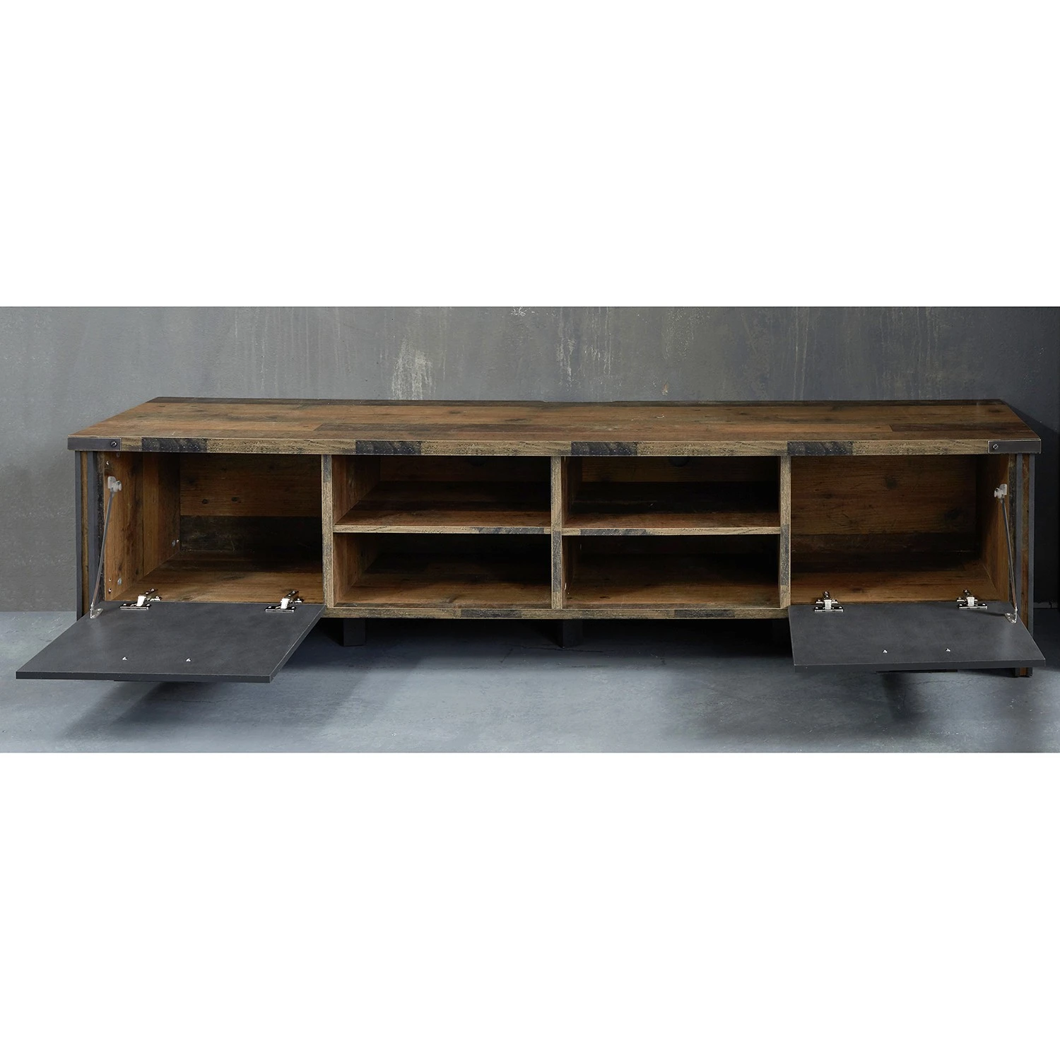 Trendteam Wohnwand Prime II (3-teilig) - Beton Dekor / Altholz Dekor 8 Trendteam Wohnwand Prime II (3-teilig) - Beton Dekor / Altholz Dekor – Bild 8