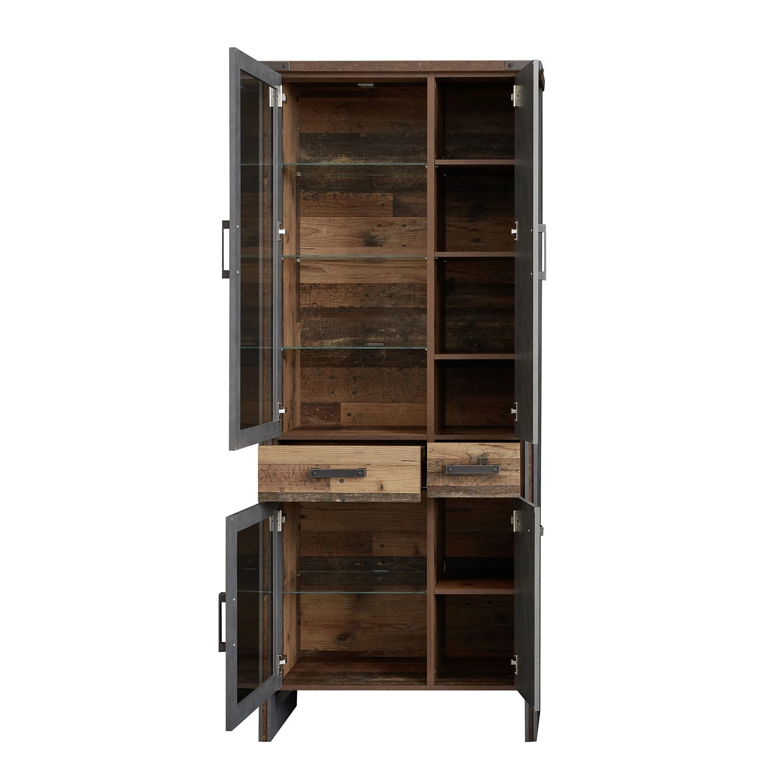 Trendteam Wohnwand Prime II (3-teilig) - Beton Dekor / Altholz Dekor 11 Trendteam Wohnwand Prime II (3-teilig) - Beton Dekor / Altholz Dekor – Bild 11