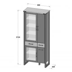 Trendteam Wohnwand Prime II (3-teilig) - Beton Dekor / Altholz Dekor 29 Trendteam Wohnwand Prime II (3-teilig) - Beton Dekor / Altholz Dekor -Wohnzimmermöbel boutique en ligne 1000362860 220623 500 SKETCH DETAILS P000000001000362860 sketch