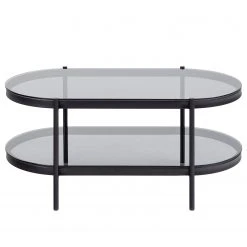 Loftscape Couchtisch Totowa II - Glas / Eisen - Rauchglas / Schwarz 14 Loftscape Couchtisch Totowa II - Glas / Eisen - Rauchglas / Schwarz -Wohnzimmermöbel boutique en ligne 1000362969 220819 030 DETAILS P000000001000362969