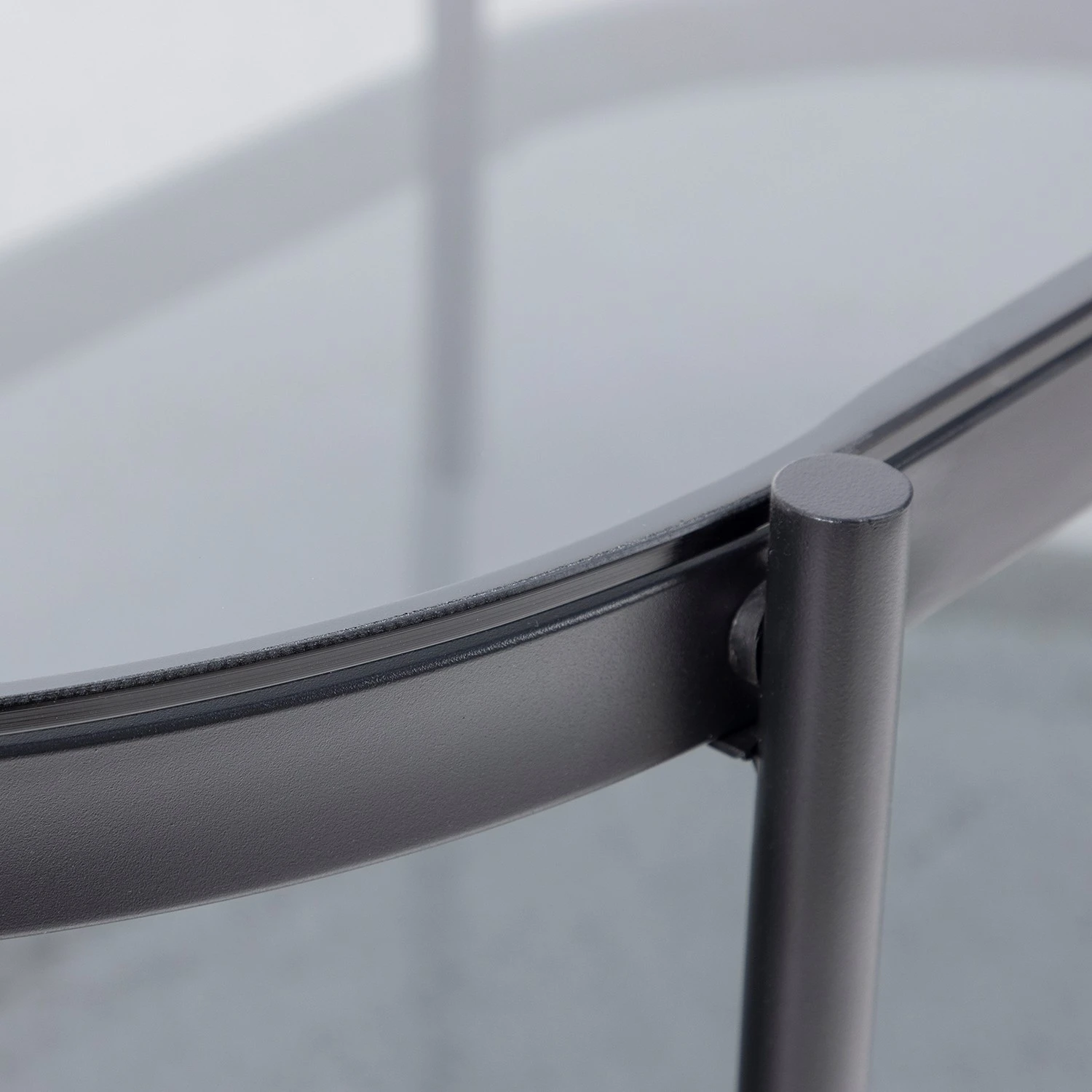 Loftscape Couchtisch Totowa II - Glas / Eisen - Rauchglas / Schwarz 7 Loftscape Couchtisch Totowa II - Glas / Eisen - Rauchglas / Schwarz – Bild 7