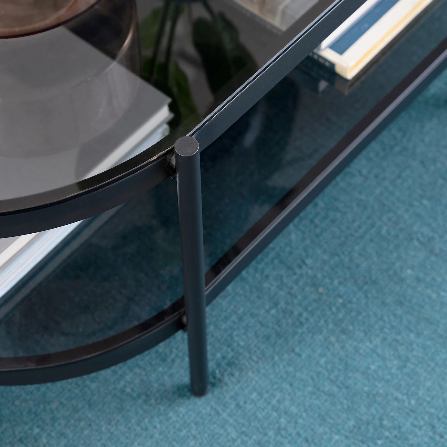 Loftscape Couchtisch Totowa II - Glas / Eisen - Rauchglas / Schwarz 10 Loftscape Couchtisch Totowa II - Glas / Eisen - Rauchglas / Schwarz – Bild 10