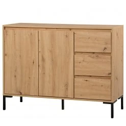 Loftscape Kommode Brochet II - Eiche Dekor / Schwarz