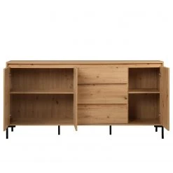 Loftscape Sideboard Brochet - Eiche Dekor / Schwarz -Wohnzimmermöbel boutique en ligne 1000363051 220704 032 DETAILS P000000001000363051