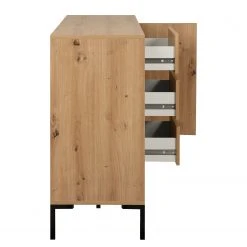 Loftscape Sideboard Brochet - Eiche Dekor / Schwarz -Wohnzimmermöbel boutique en ligne 1000363051 220704 034 DETAILS P000000001000363051