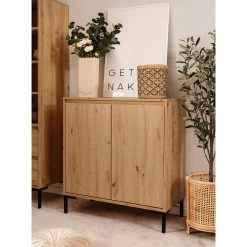 Loftscape Kommode Brochet I - Eiche Dekor / Schwarz -Wohnzimmermöbel boutique en ligne 1000363057 220704 021 MOOD DETAILS P000000001000363057 mood