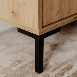 Loftscape Kommode Brochet I - Eiche Dekor / Schwarz -Wohnzimmermöbel boutique en ligne 1000363057 220704 036 DETAILS P000000001000363057