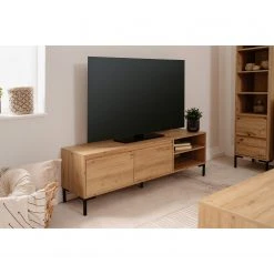 Loftscape TV-Lowboard Brochet - Eiche Dekor / Schwarz 14 Loftscape TV-Lowboard Brochet - Eiche Dekor / Schwarz -Wohnzimmermöbel boutique en ligne 1000363058 220704 021 MOOD DETAILS P000000001000363058 mood