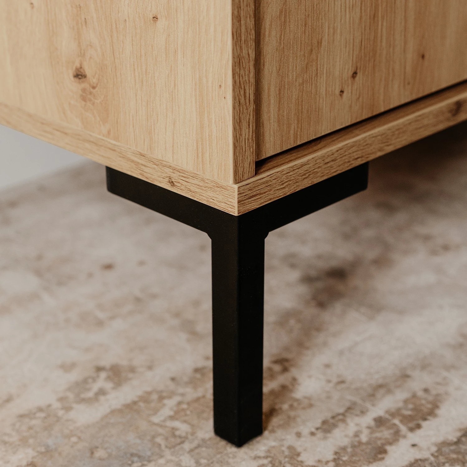 Loftscape TV-Lowboard Brochet - Eiche Dekor / Schwarz 11 Loftscape TV-Lowboard Brochet - Eiche Dekor / Schwarz – Bild 11