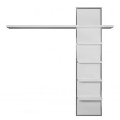 Trendteam Wandregal Infinity - Hochglanz Weiß / Matt Weiß