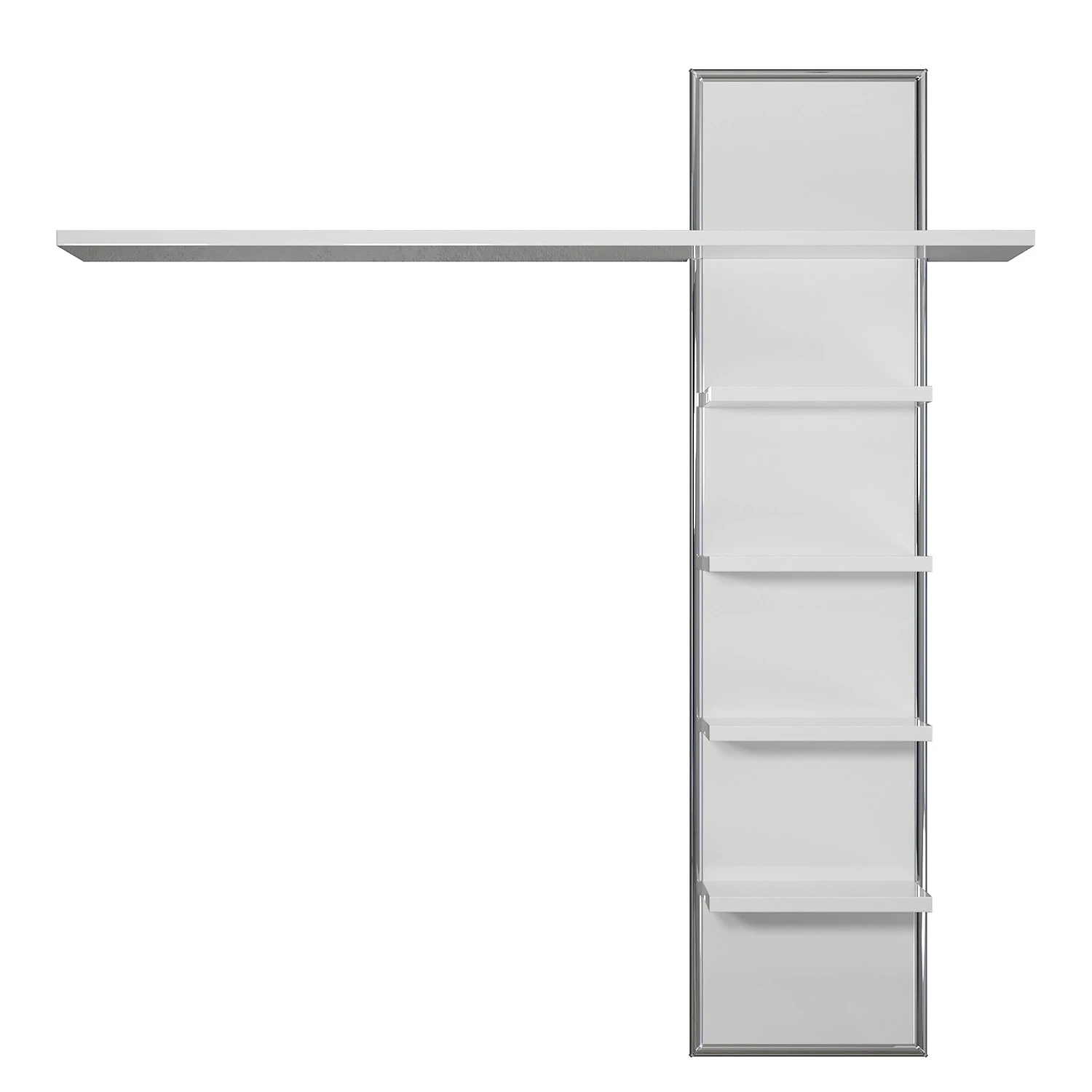 Trendteam Wandregal Infinity - Hochglanz Weiß / Matt Weiß 1 Trendteam Wandregal Infinity - Hochglanz Weiß / Matt Weiß