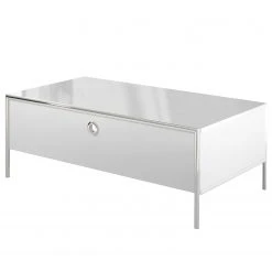 Trendteam Couchtisch Infinity - Hochglanz Weiß / Matt Weiß