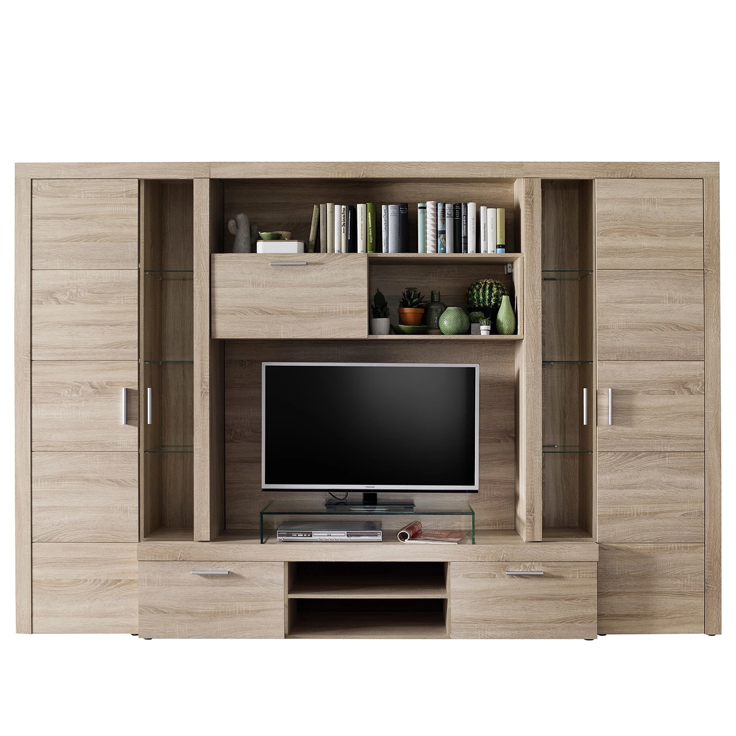 Trendteam Wohnwand Mondeo - Inkl. Beleuchtung - Sandeiche Dekor 3 Trendteam Wohnwand Mondeo - Inkl. Beleuchtung - Sandeiche Dekor – Bild 3