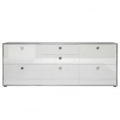 Trendteam Sideboard Infintiy II - Hochglanz Weiß / Matt Weiß -Wohnzimmermöbel boutique en ligne 1000363621 220802 030 DETAILS P000000001000363621
