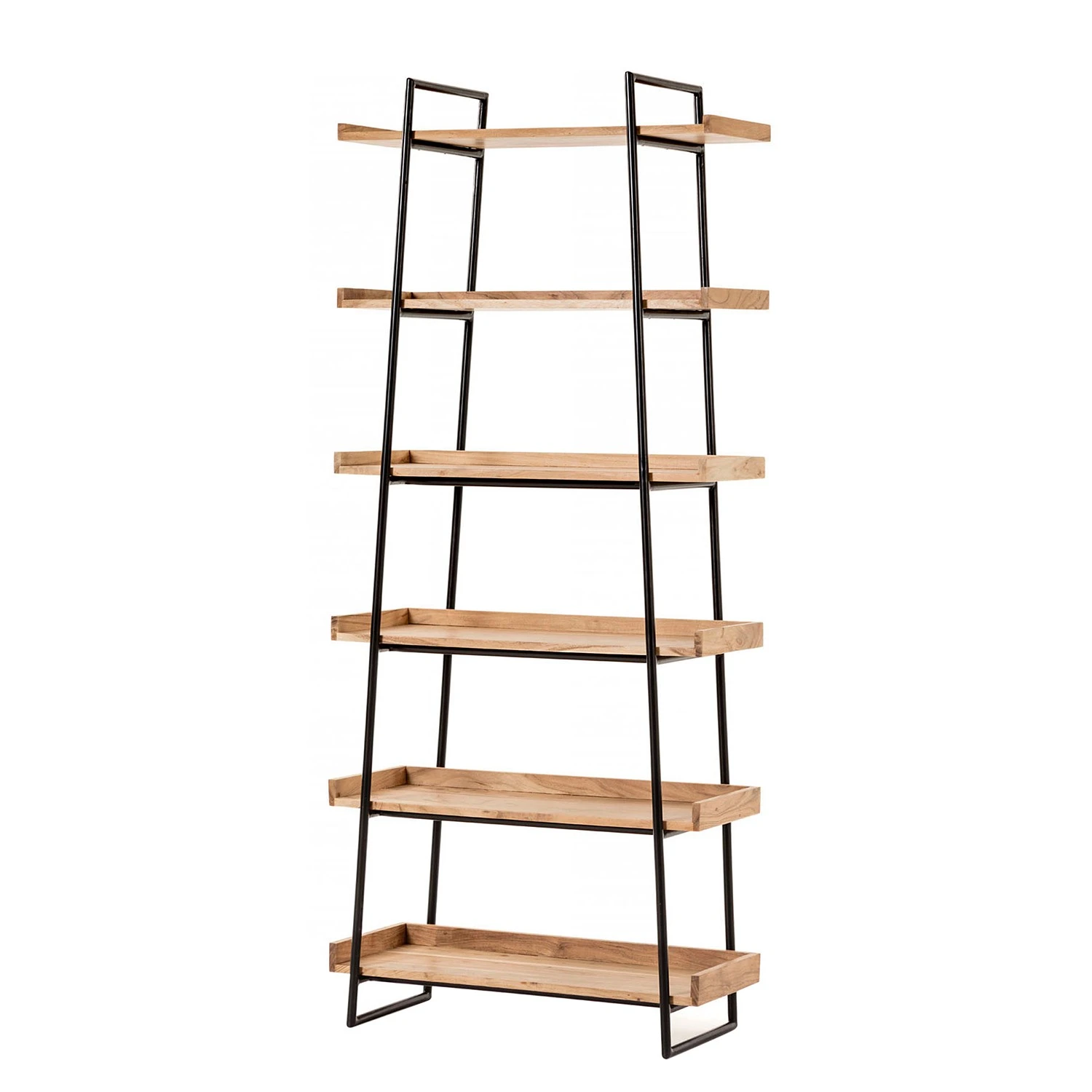 Red Living Regal Breitbride II - Akazie massiv / Metall - Akazie / Schwarz 1 Red Living Regal Breitbride II - Akazie massiv / Metall - Akazie / Schwarz