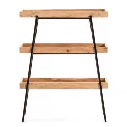 Red Living Regal Beitbridge I - Akazie massiv / Metall - Akazie / Schwarz -Wohnzimmermöbel boutique en ligne 1000363959 220714 030 DETAILS P000000001000363959