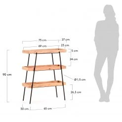 Red Living Regal Beitbridge I - Akazie massiv / Metall - Akazie / Schwarz -Wohnzimmermöbel boutique en ligne 1000363959 220714 500 SKETCH DETAILS P000000001000363959 sketch