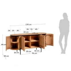 Red Living Sideboard Lusaka - Mango massiv -Wohnzimmermöbel boutique en ligne 1000363961 220714 500 SKETCH DETAILS P000000001000363961 sketch