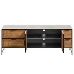 Red Living TV-Lowboard Kisumu - Wiener Geflecht / Eisen - Braun / Schwarz -Wohnzimmermöbel boutique en ligne 1000363963 220714 035 DETAILS P000000001000363963