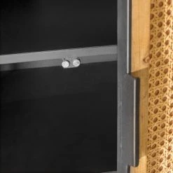 Red Living TV-Lowboard Kisumu - Wiener Geflecht / Eisen - Braun / Schwarz -Wohnzimmermöbel boutique en ligne 1000363963 220714 070 DETAILS P000000001000363963