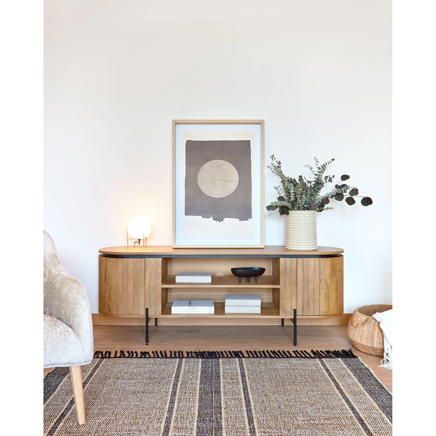 Red Living TV-Lowboard Lusaka - Mango massiv 2 Red Living TV-Lowboard Lusaka - Mango massiv – Bild 2