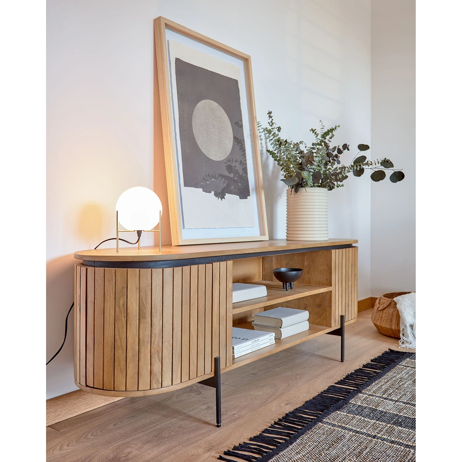 Red Living TV-Lowboard Lusaka - Mango massiv 3 Red Living TV-Lowboard Lusaka - Mango massiv – Bild 3