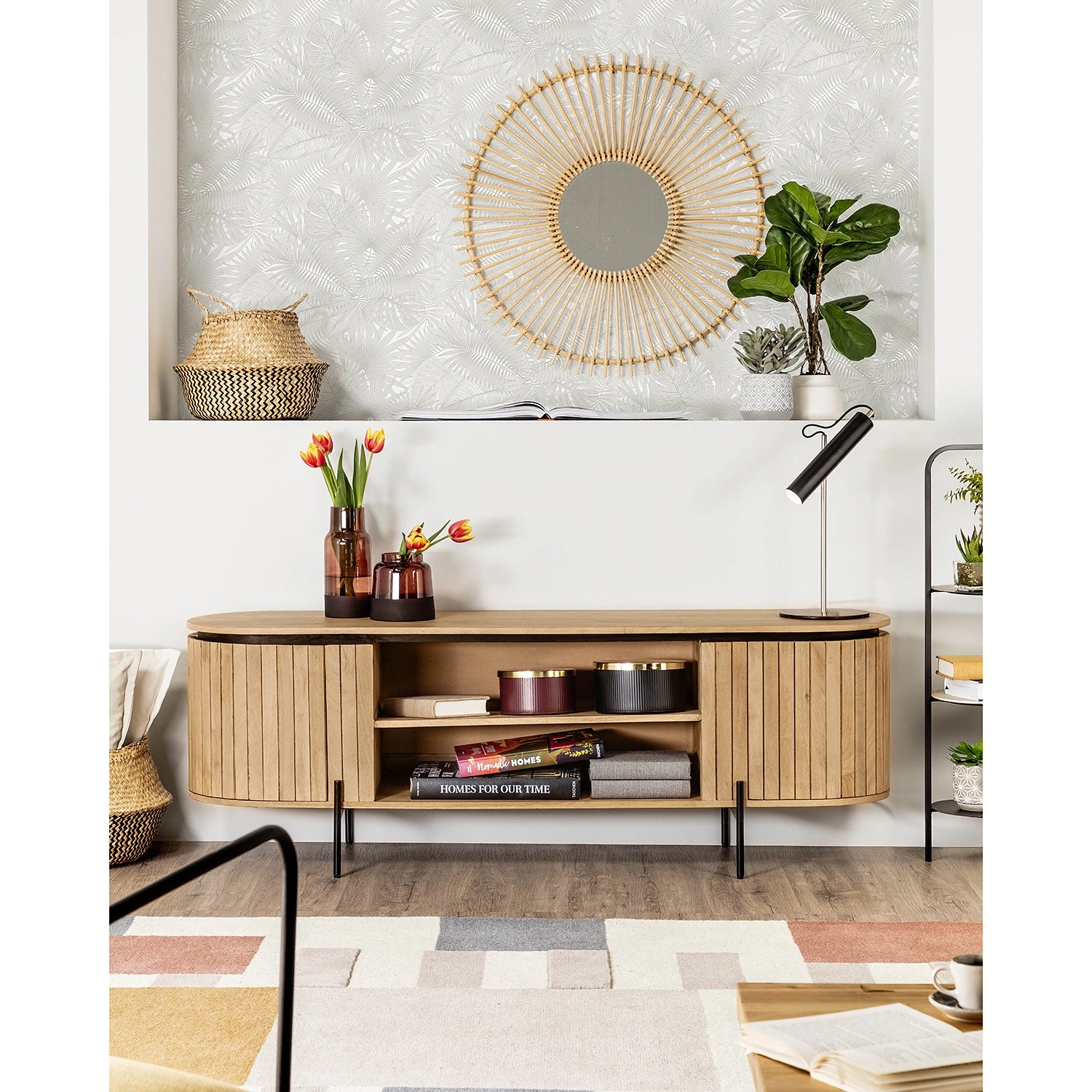 Red Living TV-Lowboard Lusaka - Mango massiv 5 Red Living TV-Lowboard Lusaka - Mango massiv – Bild 5